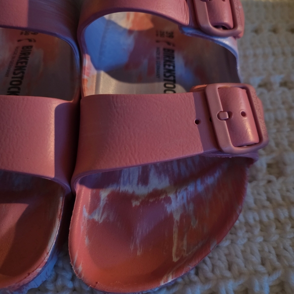 Birkenstock Pink Arizona EVA Slide Women's Sandals - Picture 2 of 7